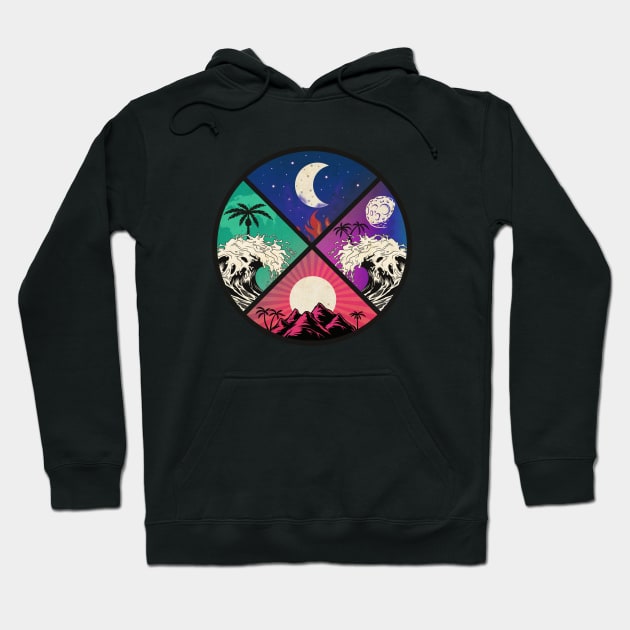 Big Wave Surfing Sublime Hoodie by CTShirts